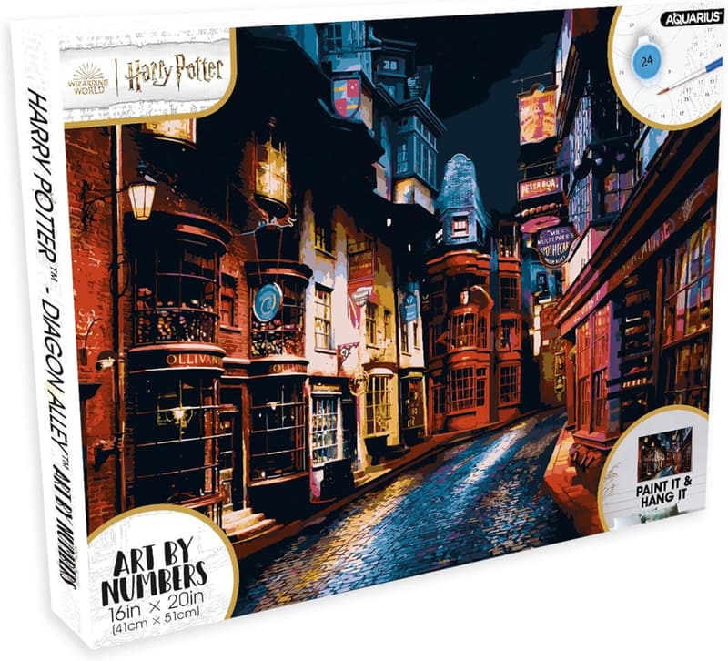 Harry Potter Diagon Alley Paint by Numbers Kit - 16x20 inches