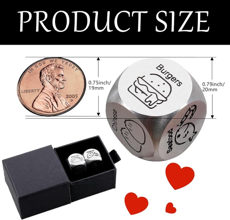 11th Anniversary Date Night Dice for Couples