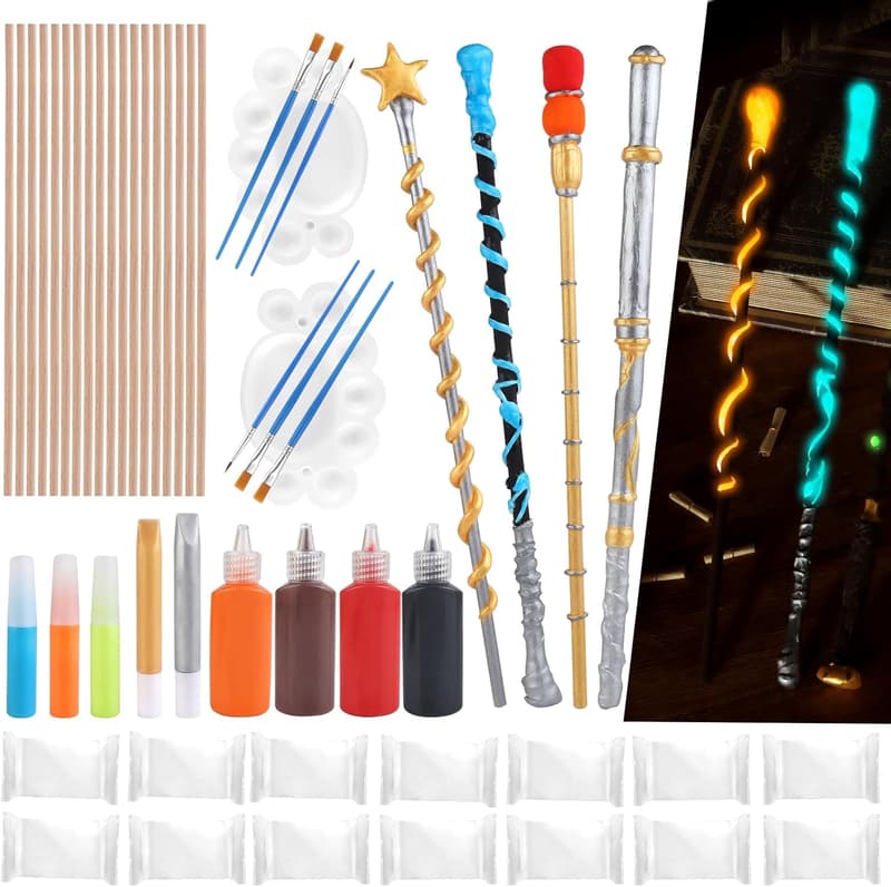 DIY Wizard Magic Wand Making Kit - 53 PCS for Parties
