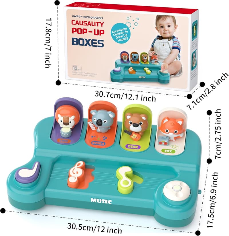 Interactive Musical Montessori Toy for 1-Year-Olds - STEM Gift