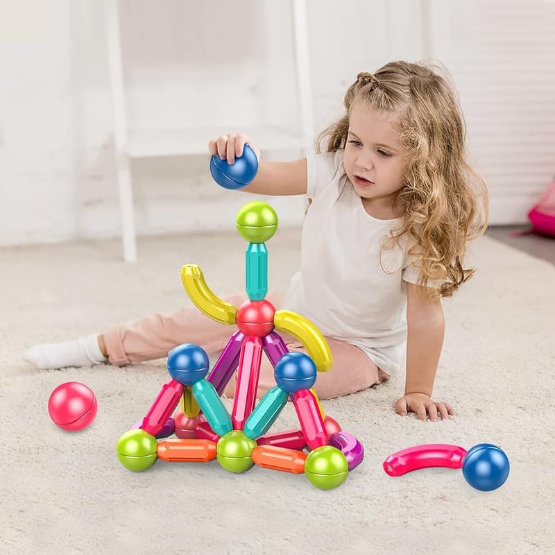 Montessori Magnetic Building Blocks for Toddlers (36pcs)