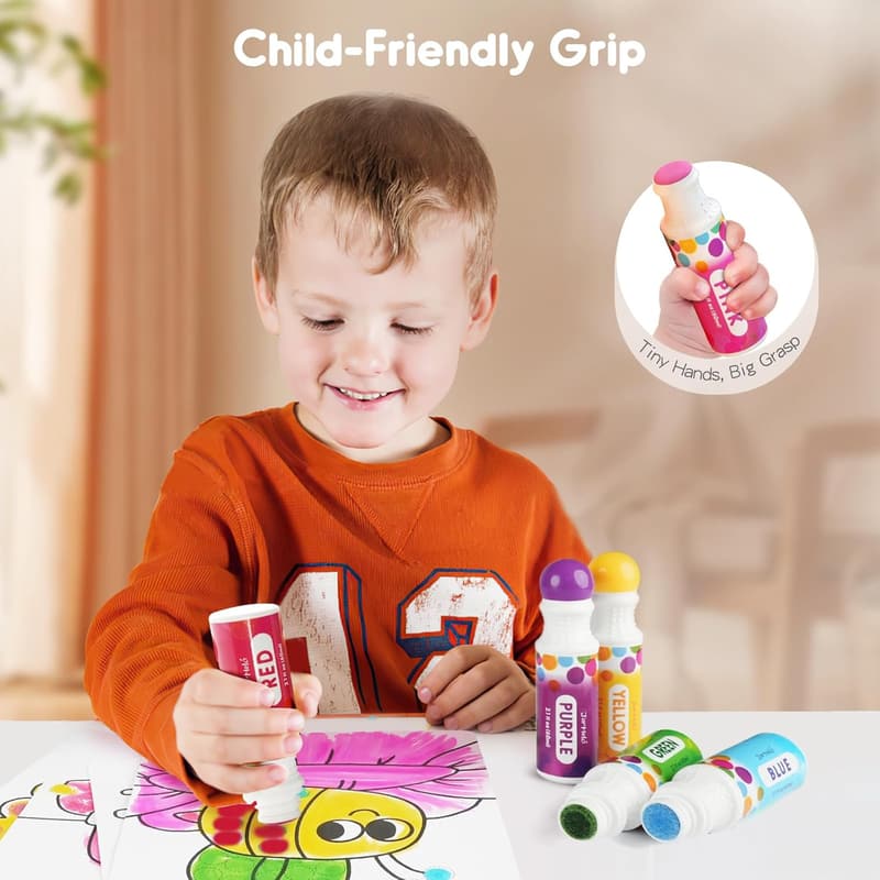 Washable Dot Markers Set for Toddlers with Activity Papers