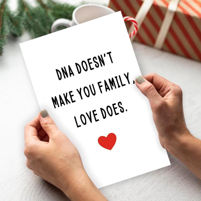 Bonus Dad Father's Day Card - Love Makes Family