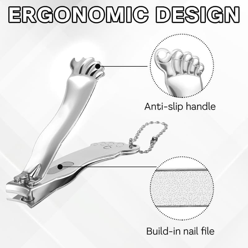 Funny Foot and Hand Shaped Nail Clippers Set for Adults