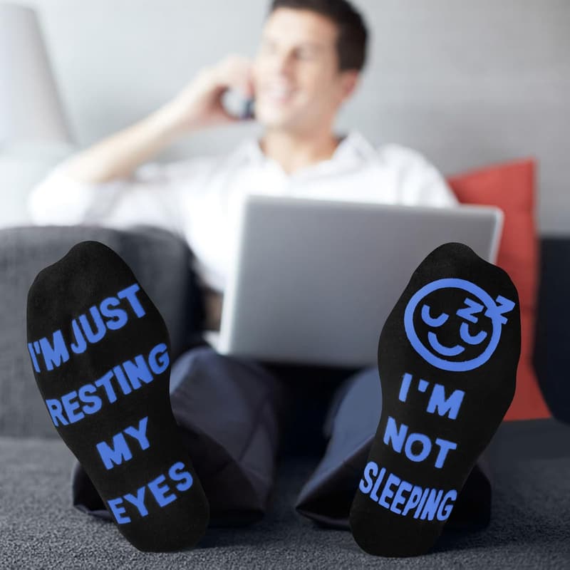 Funny Socks for Men - Unique Birthday Gifts for Dad