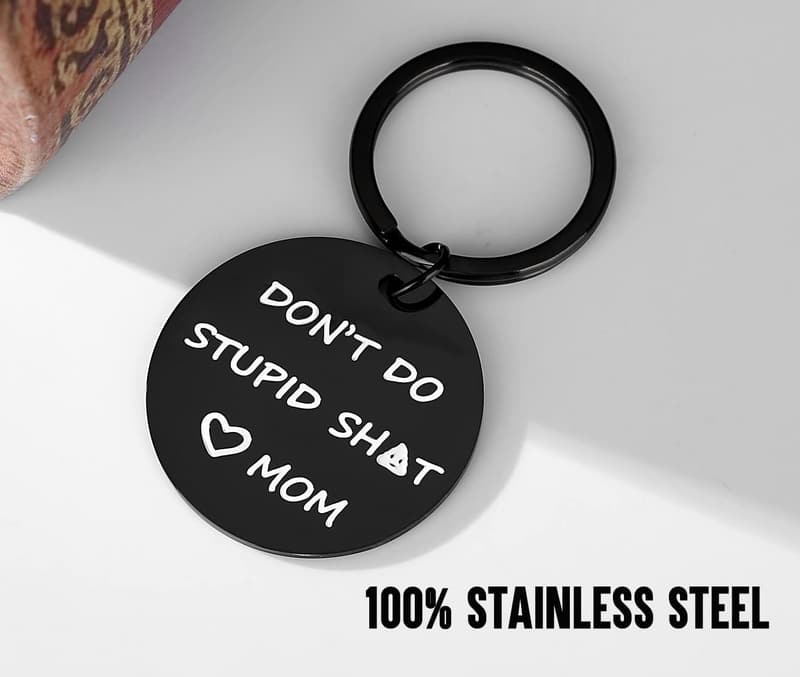 Funny Keychain Gift for Son/Daughter from Mom