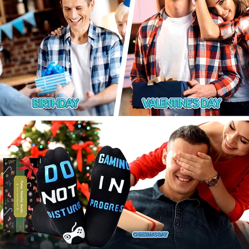 Funny Gaming Socks - Perfect Gift for Gamers and Teens
