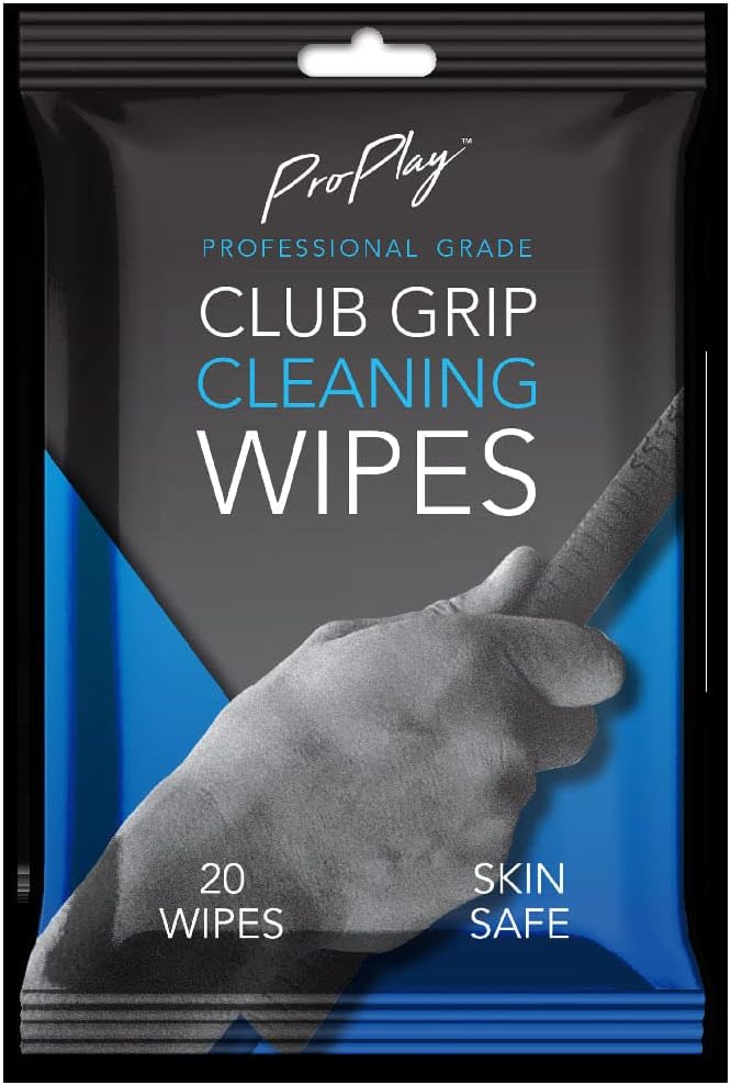Golf Club Grip Cleaning Wipes | Unscented Resealable Pack
