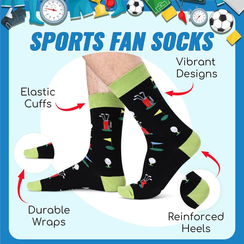 Sports-Themed Gift Socks for Men and Women