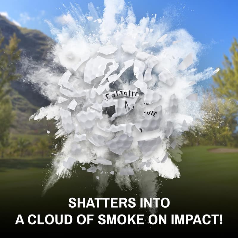 Golf Exploding Prank Balls - Funny Novelty Sleeve of 3