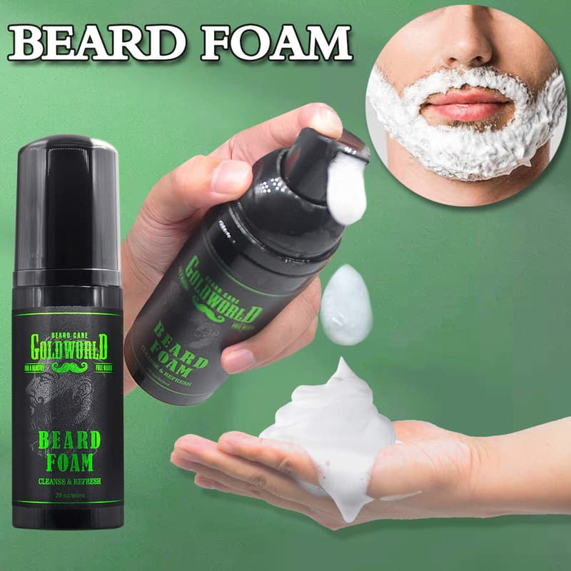Beard Grooming Kit with Wash, Oil, Balm, Brush, and Comb