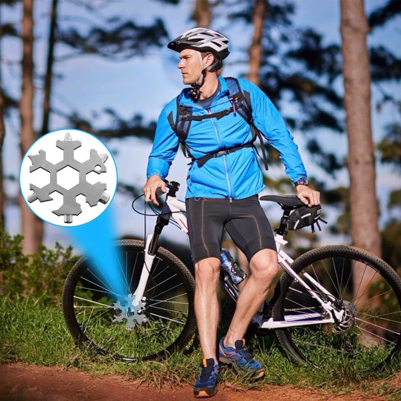 19-in-1 Snowflake Multitool for Men - Ideal Christmas Gift