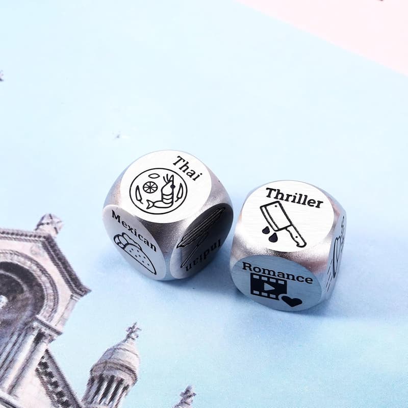 Movie Food Decision Dice for Couples - Fun Gift for Him/Her