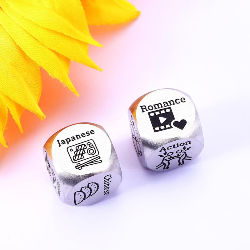 Movie Food Decision Dice for Couples - Fun Gift for Him/Her