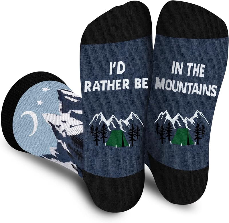 Funny Socks - I'd Rather Be Funny - Gifts for Men & Women