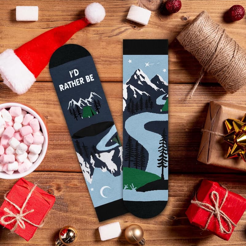 Funny Socks - I'd Rather Be Funny - Gifts for Men & Women