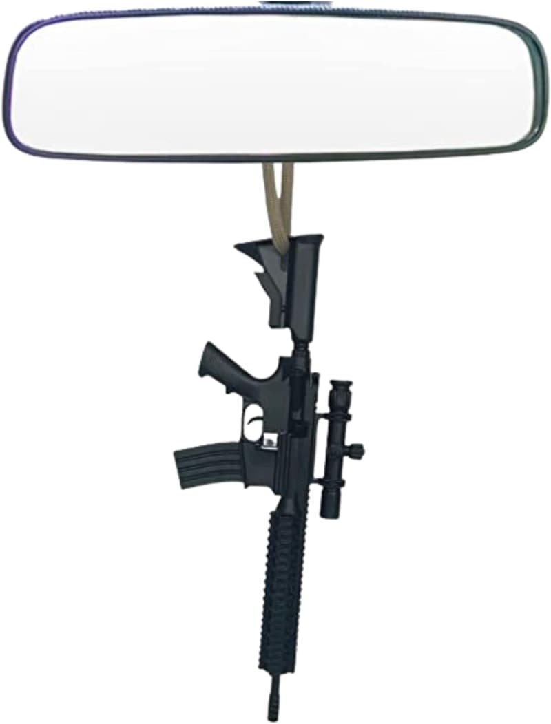 Hunting Enthusiast AR-15 Rearview Mirror Decoration - Durable Resin