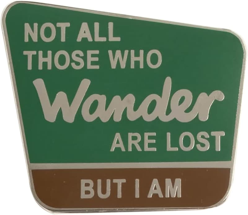 Wanderlust Quote Pin, Patch, or Car Magnet - Dissent Pins