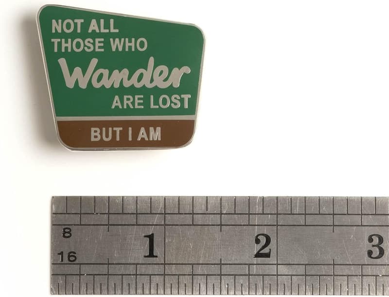 Wanderlust Quote Pin, Patch, or Car Magnet - Dissent Pins