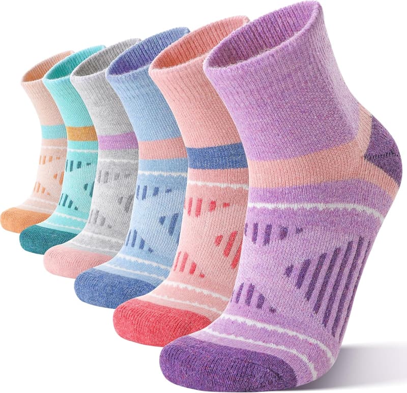 Merino Wool Compression Ankle Socks for Hiking & Running