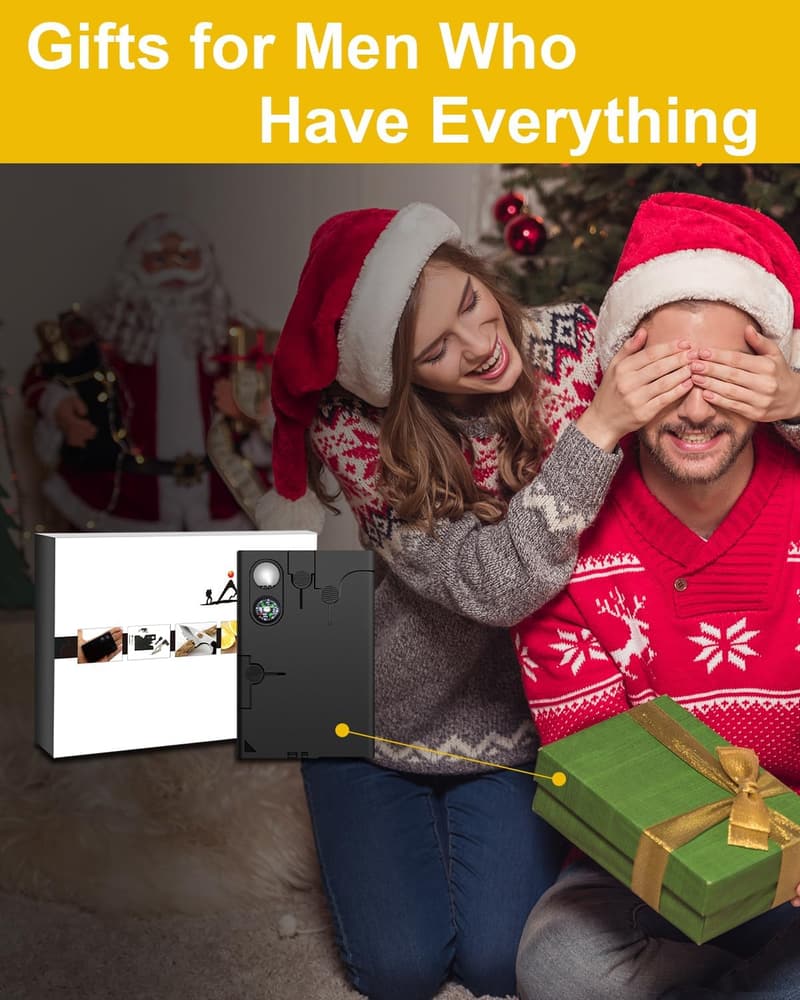 18-in-1 Credit Card Multitool - Great Gift for Men & Women
