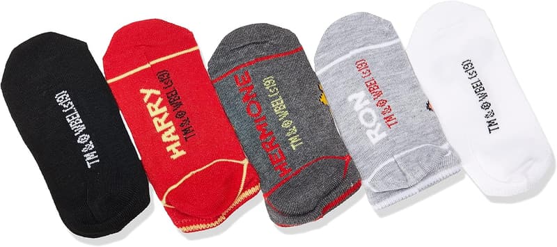 Harry Potter Kids' 5-Pack No Show Socks
