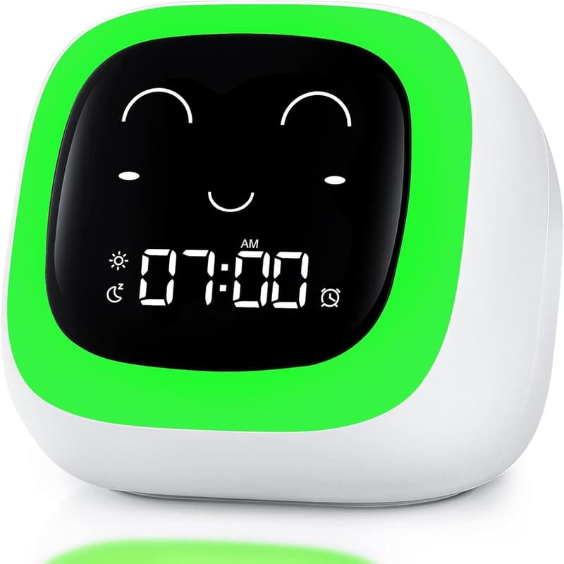 Kids' Sleep Training Alarm Clock with Night Light & Sound Machine