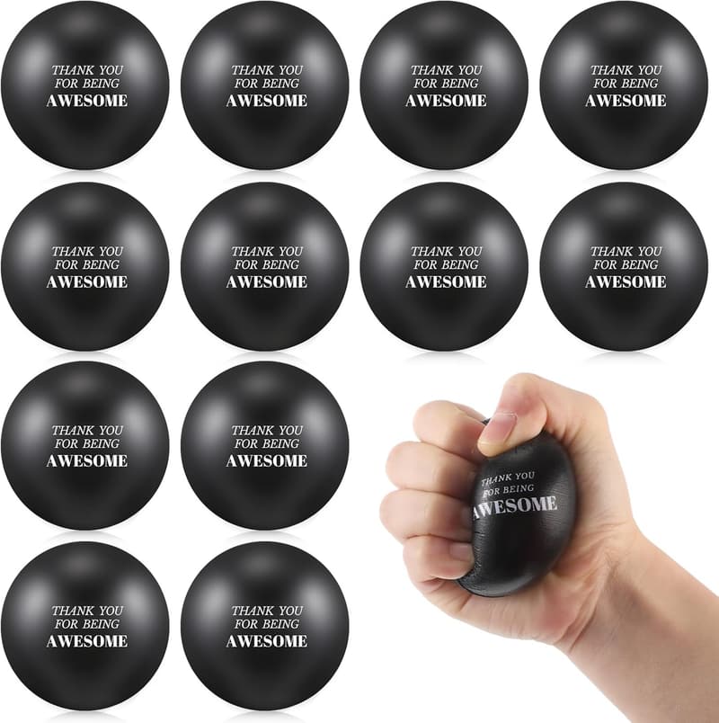Employee Appreciation Motivational Stress Relief Balls - 12 Pcs