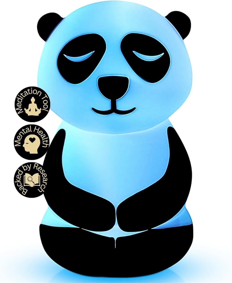 Calm Collective Panda Breathing Trainer Light for Stress Relief