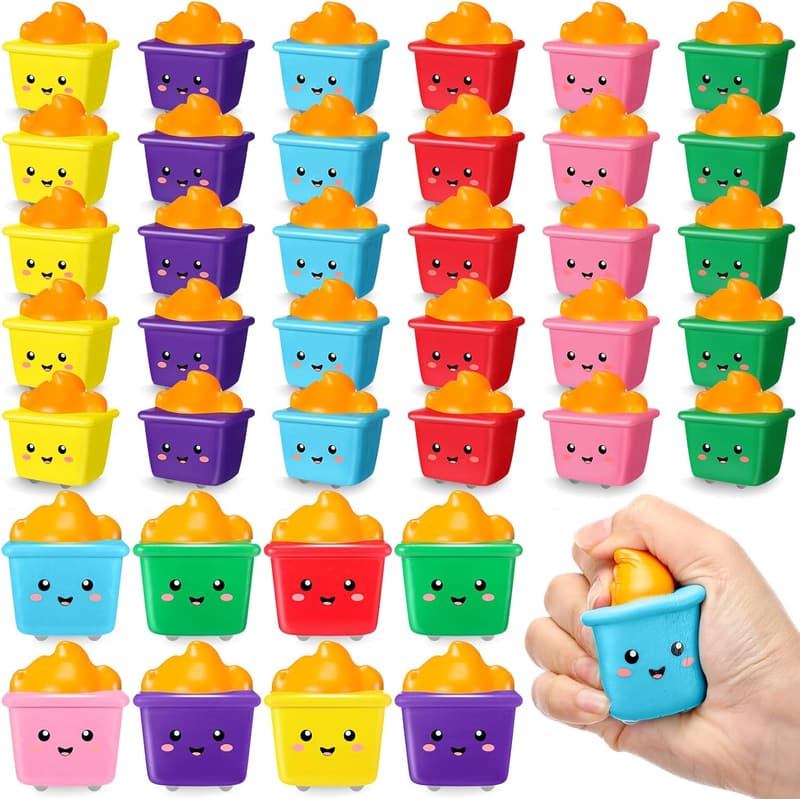 Funny Dumpster Stress Balls - 12 Pack Foam Fidget Toys