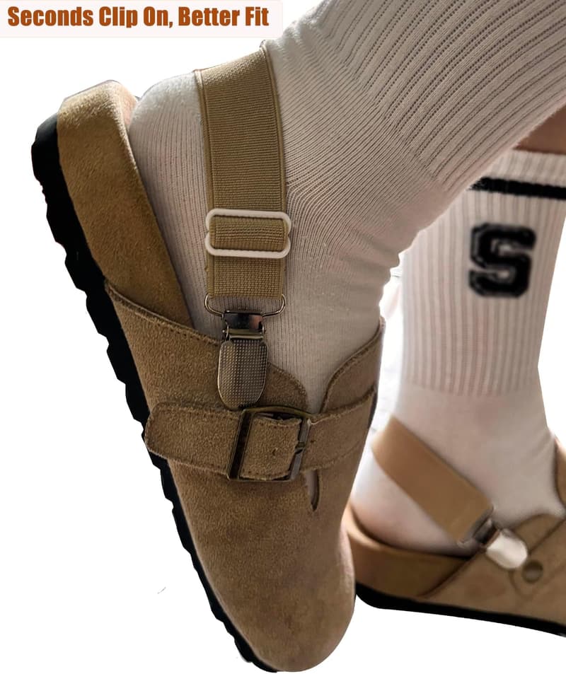 Elastic Shoe Straps for Birkenstock Clogs - Anti-Loose Bands