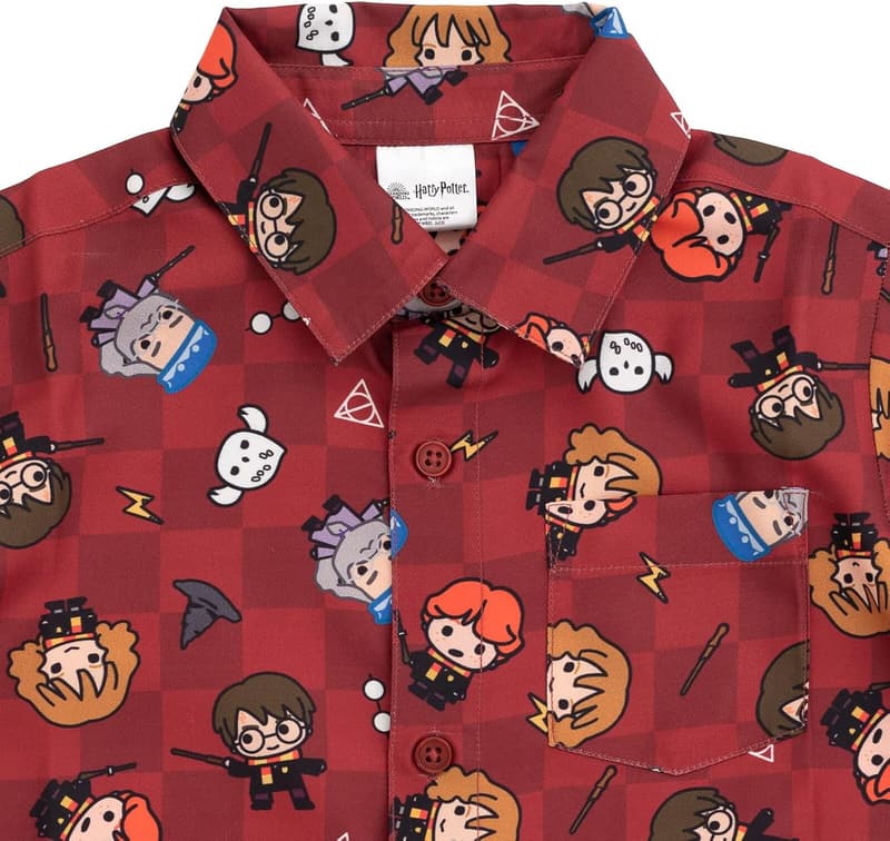 Harry Potter Hawaiian Shirt for Kids - Dumbledore & Friends