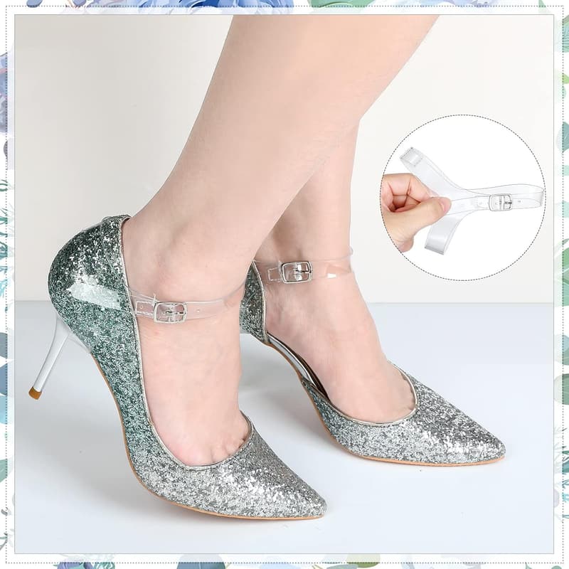 Detachable Clear Shoe Straps for Women's Heels