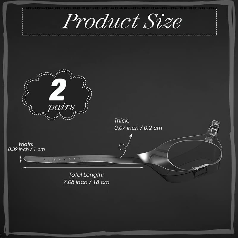 Detachable Clear Shoe Straps for Women's Heels