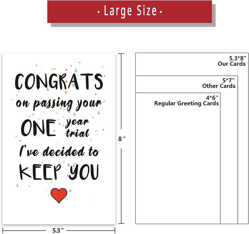 1st Anniversary Humorous Card for Boyfriend/Girlfriend