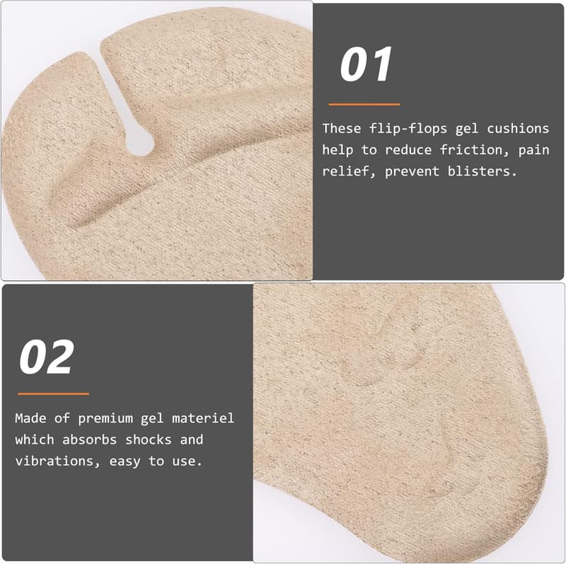 Women's Gel Sandal Front Cushions - 3 Pairs