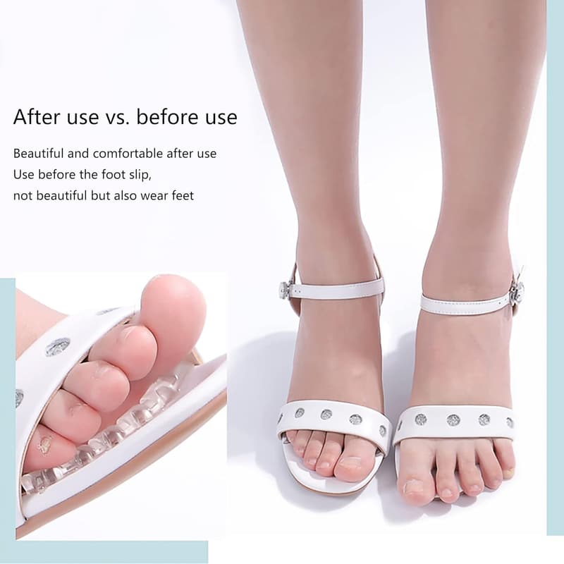 Non-Slip Foot Cushion Stickers for Women's High Heels (2 Pairs)