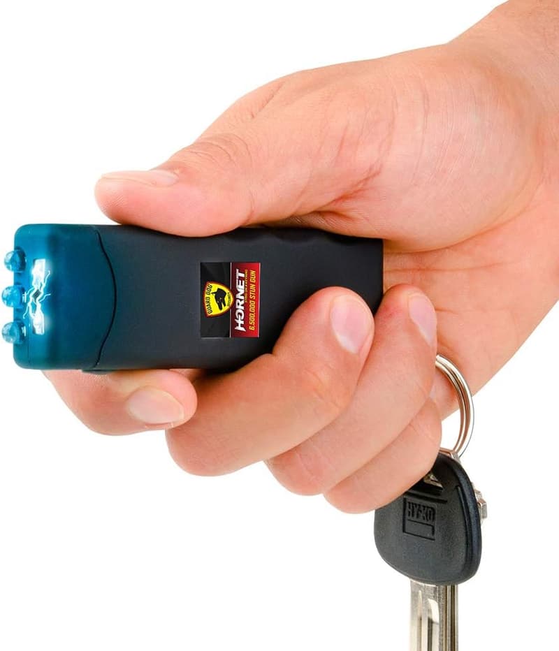 Women's Self-Defense Micro Stun Gun Keychain with Flashlight