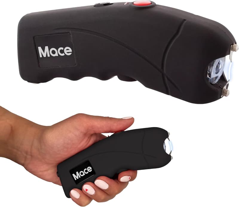 Rechargeable Mace Ergo Stun Gun with LED Flashlight