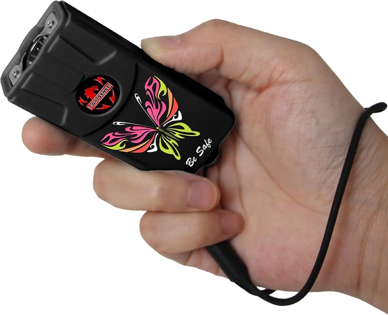 Rechargeable Flashlight Stun Gun for Women's Self Defense
