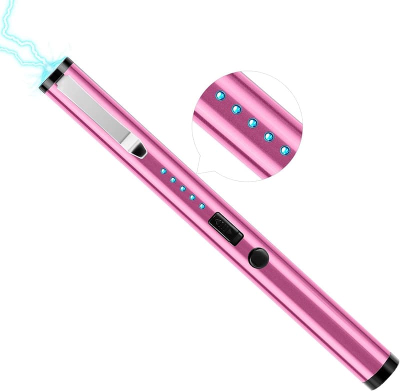 Rechargeable Mini Stun Gun Pen with Flashlight for Safety