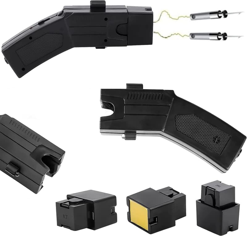 Rechargeable Stun Gun Flashlight for Women's Self Defense