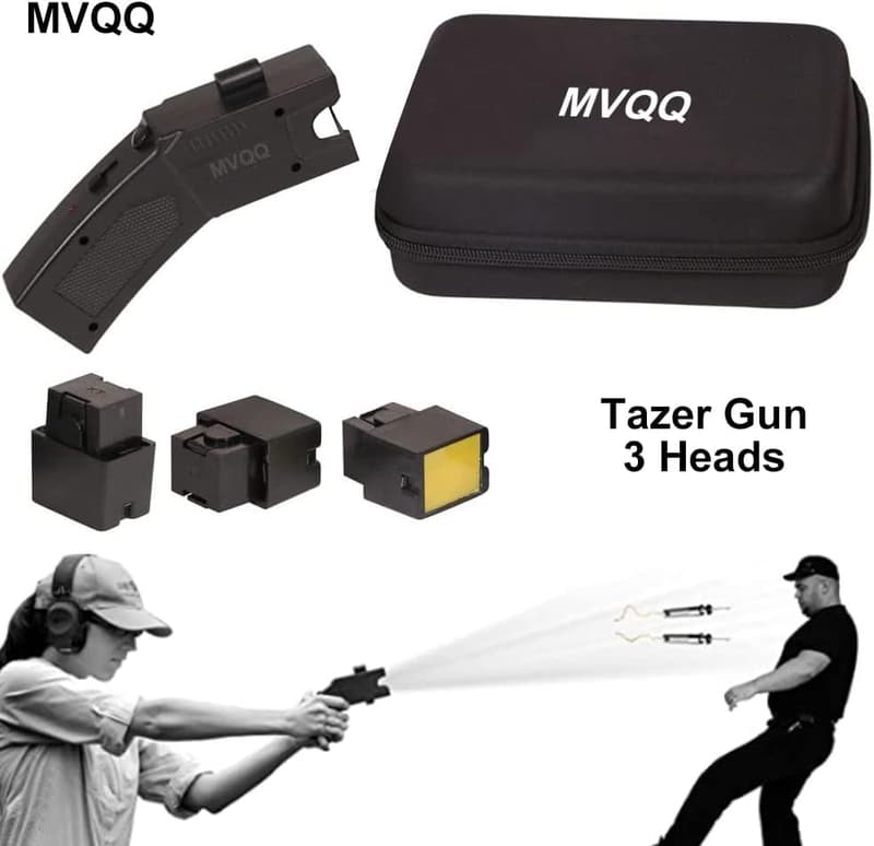 Rechargeable Stun Gun Flashlight for Women's Self Defense
