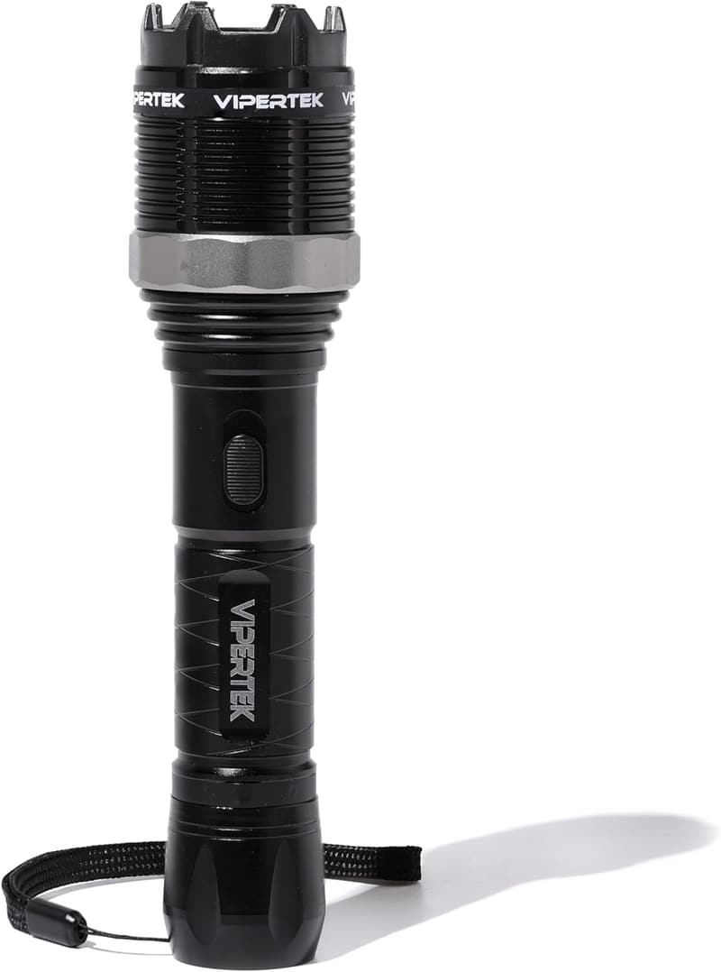 Rechargeable Aluminum Stun Gun with LED Flashlight