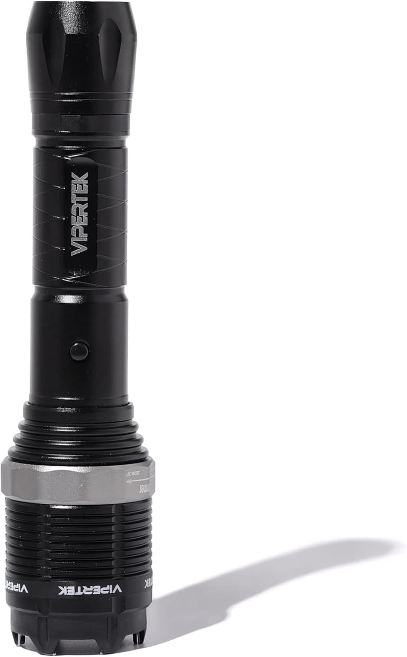 Rechargeable Aluminum Stun Gun with LED Flashlight