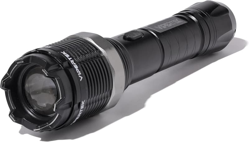 Rechargeable Aluminum Stun Gun with LED Flashlight