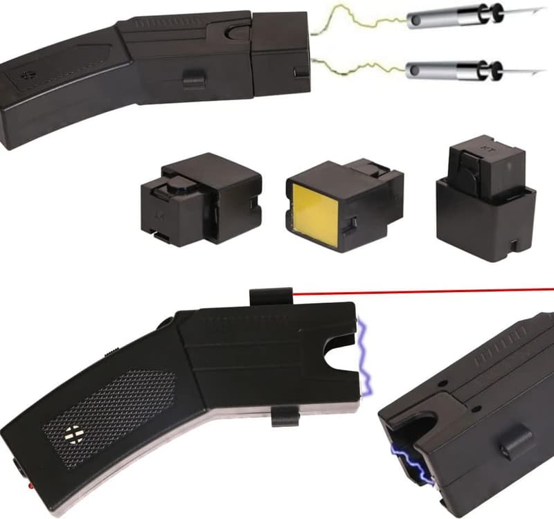 Heavy Duty Stun Gun with 16ft Range & LED Flashlight