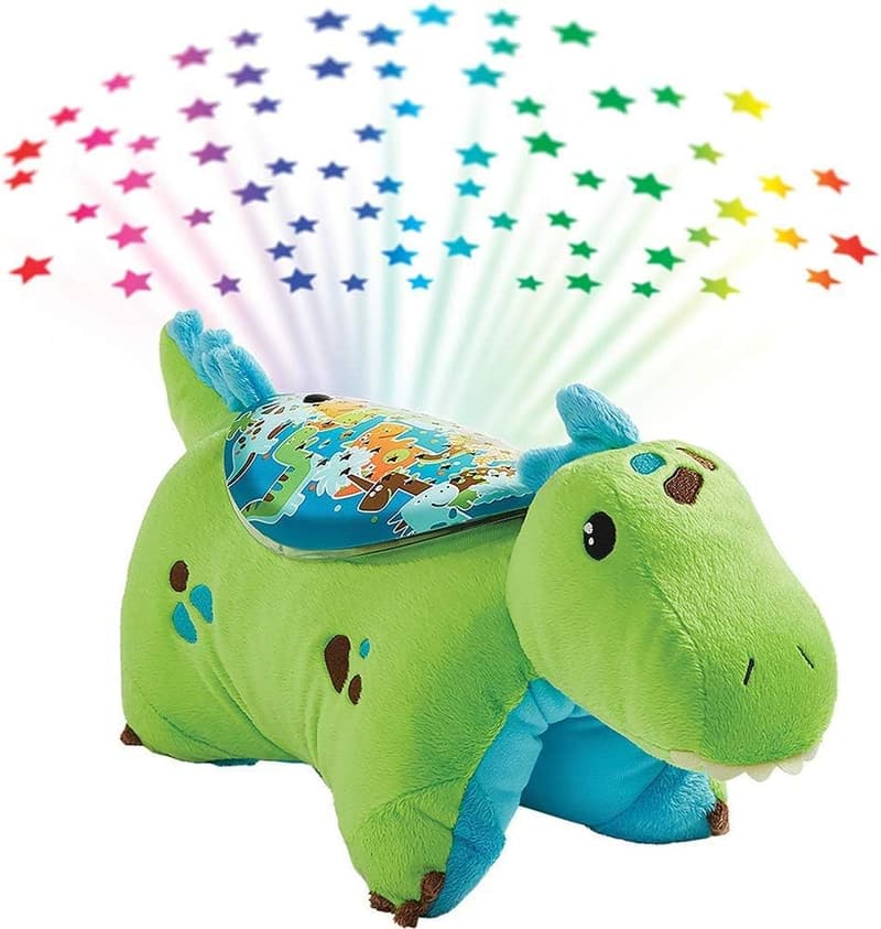 Green Dinosaur Pillow Pet Stuffed Animal Night Light