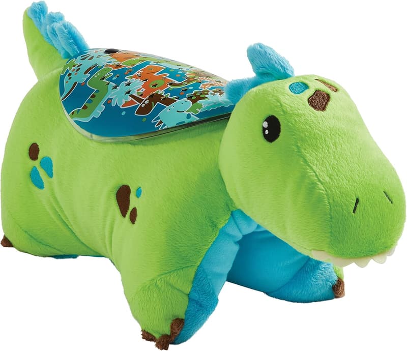 Green Dinosaur Pillow Pet Stuffed Animal Night Light