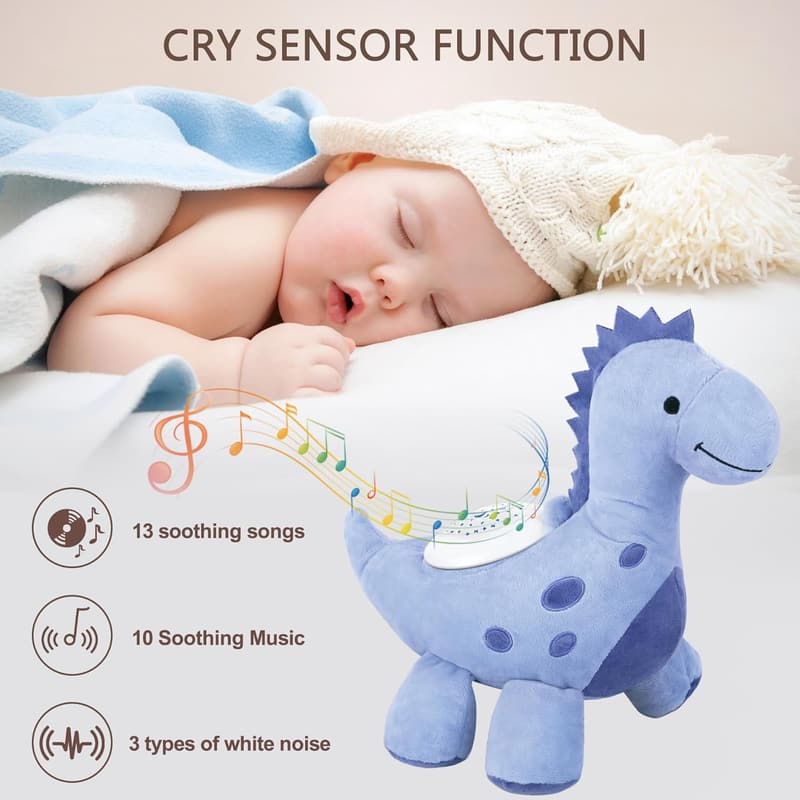 Dinosaur Night Light Projector & Sound Machine for Babies